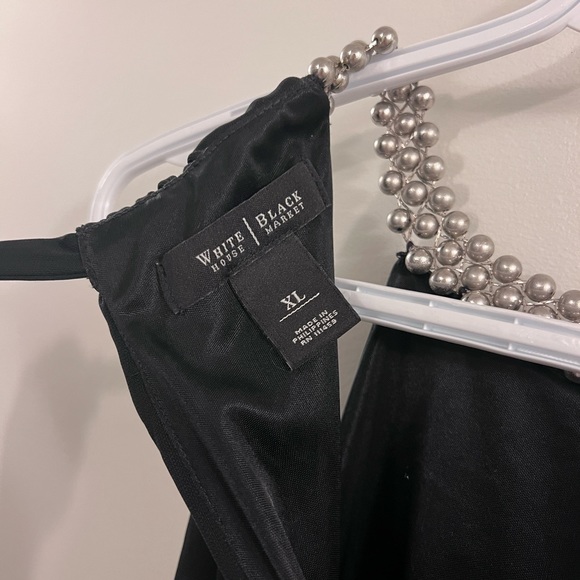 White House Black Market Beaded Halter Dress - Picture 5 of 5